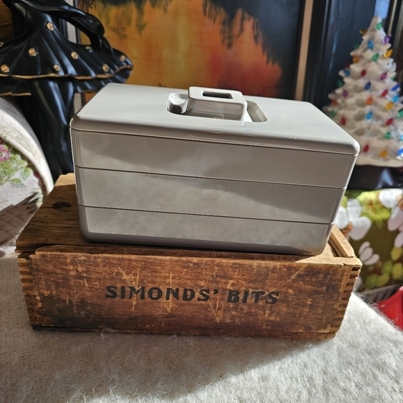 Vintage Tupperware Stackable Organizer Gray Ombre - Picture 1 of 3